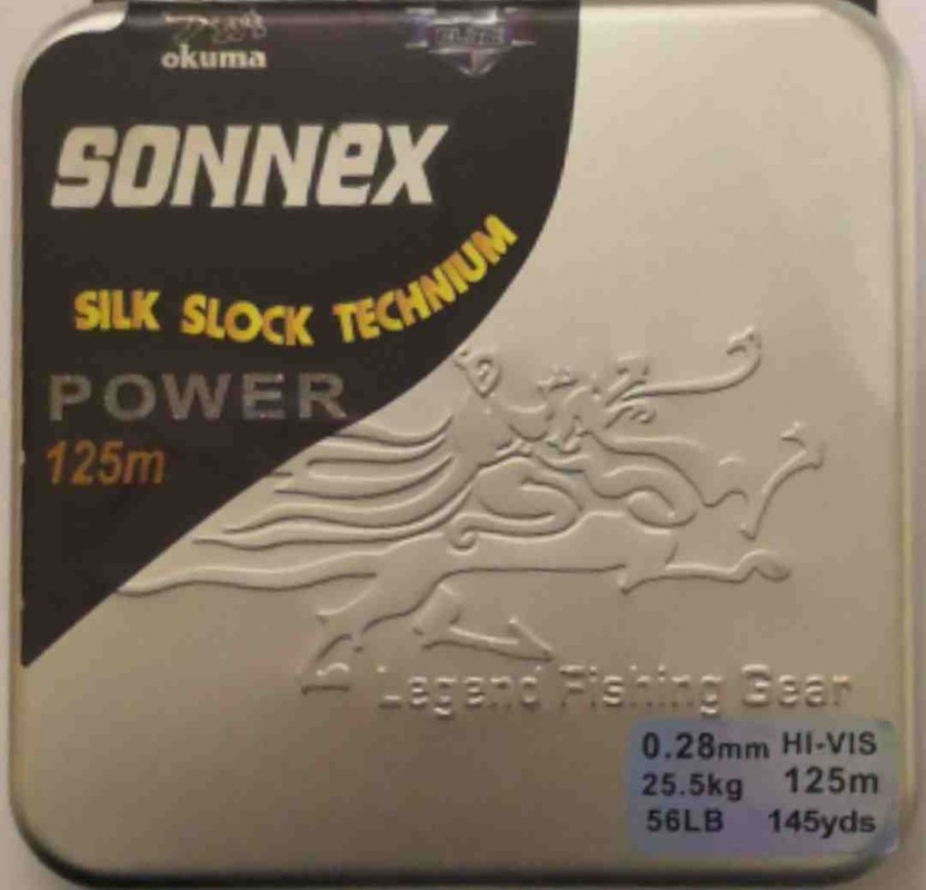 Плетеный шнур "Okuma Sonnex Power" 125m MetalBox 0,28