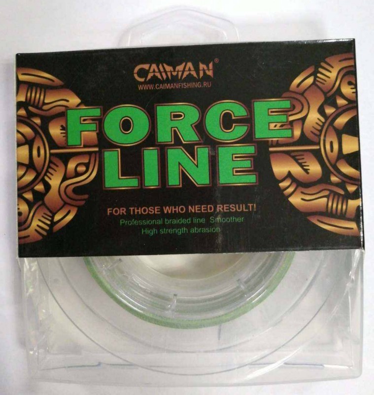 Шнур Caiman Force Line 0,14мм 150м #0.8 зеленый 185502