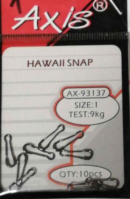 AX-93137-01 Застежка "Hawai snap"AXIS #1  9 кг