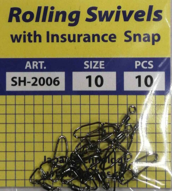 Карабины "Marlin's" SH2006-010 Rolling Swivels with Insurance Snap SH2006-010