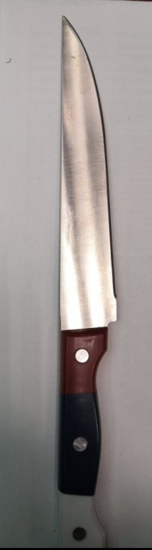 Нож кухонный , ручка-Флаг РФ 29 см (лезвие 17,5 см), пл ручка,  (045134)