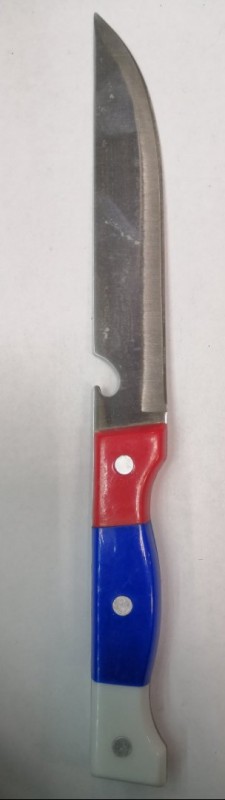 Нож кухонный , ручка-Флаг РФ 26,5 см , с открывашкой F004A (88563)