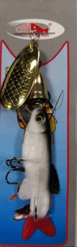 Блесна с силиконовой рыбкой, TPY-8 cm Weight 14,5 g SIZE: 8cm Цвет :845      