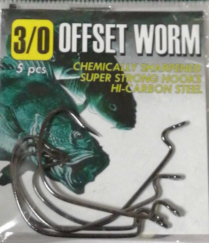 Крючок офсетный Offset worm size 3\0