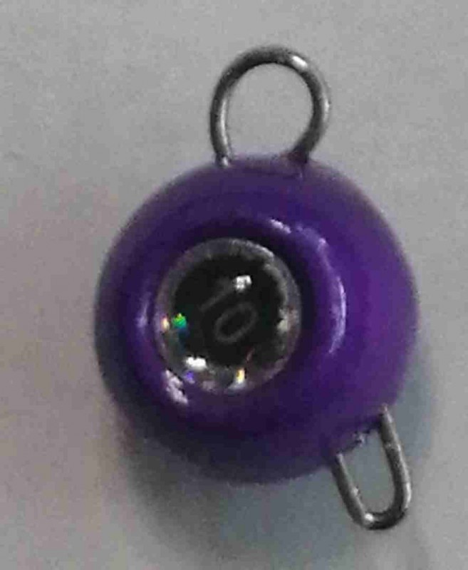 Груз крашеный разборная чебурашка "ШАР" 10 гр., цвет 06-фиолетовый