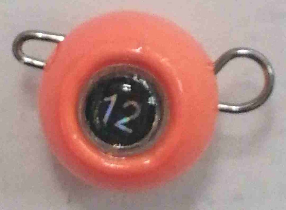 Груз крашеный разборная чебурашка "ШАР" 12 гр., цвет 03-оранжевый