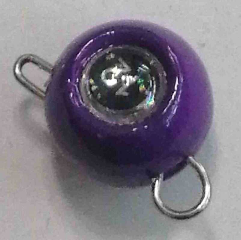 Груз крашеный разборная чебурашка "ШАР" 12 гр., цвет 06-фиолетовый