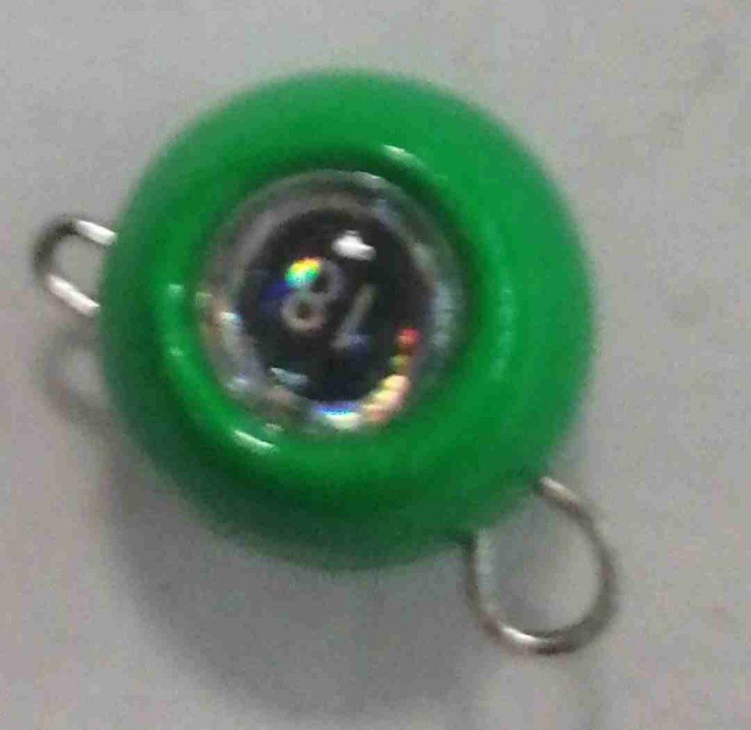 Груз крашеный разборная чебурашка "ШАР" 18 гр., цвет 07-зеленый