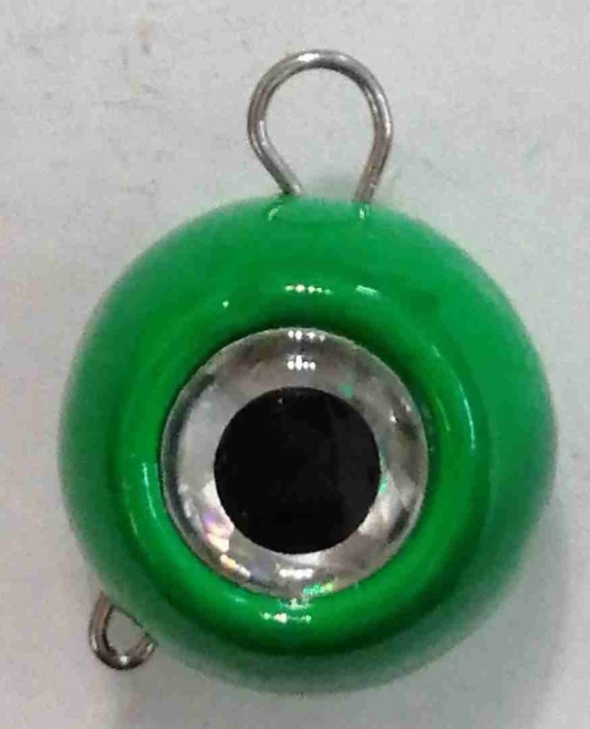 Груз крашеный разборная чебурашка "ШАР" 33 гр., цвет 07-зеленый