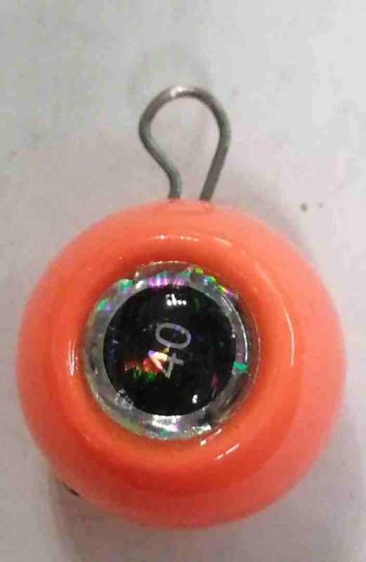 Груз крашеный разборная чебурашка "ШАР" 40 гр., цвет 03-оранжевый