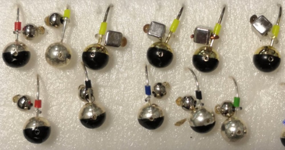 Мормышка литая "Marlin's" Шар 5мм (0,69гр) бусина золото/сереб 7000-323