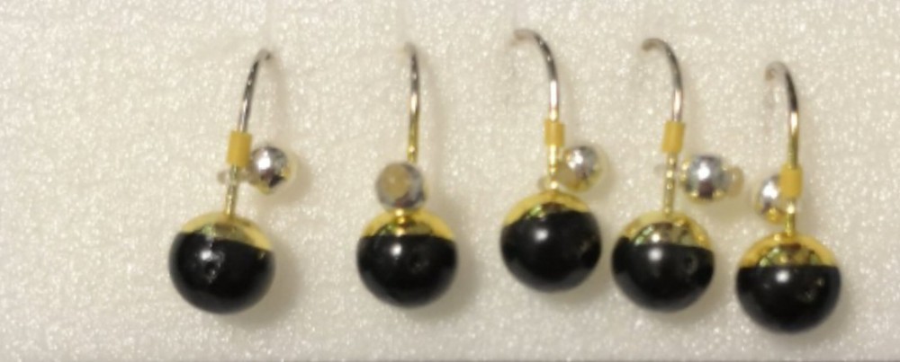 Мормышка литая "Marlin's" Шар 6мм (1,22гр) бусина золото/сереб 7000-423