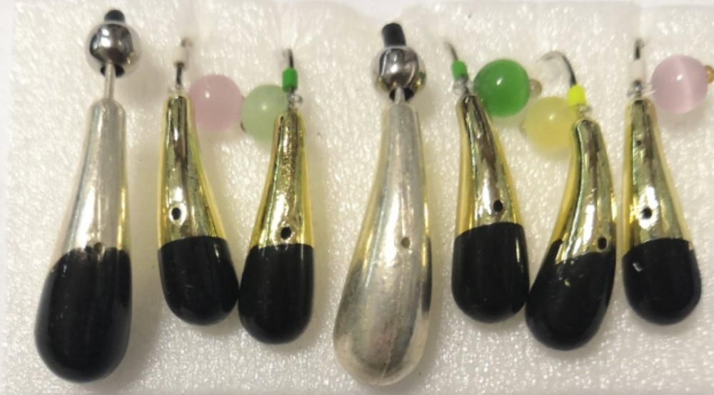 Мормышка литая "Marlin's" Уралка №3 (2,35гр) серьга "кошачий глаз" 7002-313