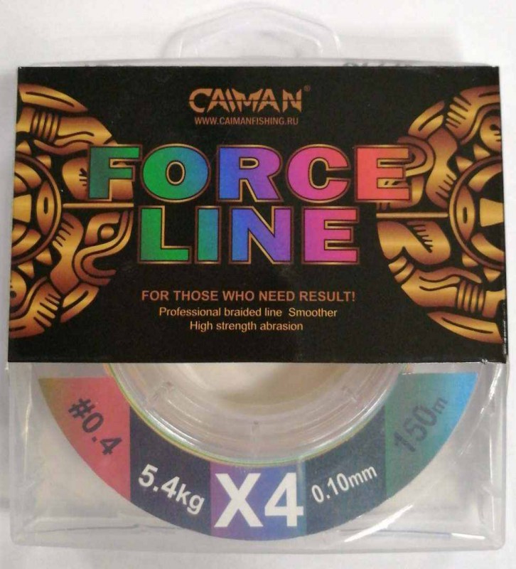 Шнур Caiman Force Line 0,10мм 150м #0.4 цветной 185518