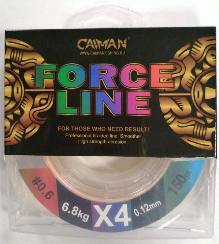 Шнур Caiman Force Line 0,12мм 150м #0.6 цветной 185519
