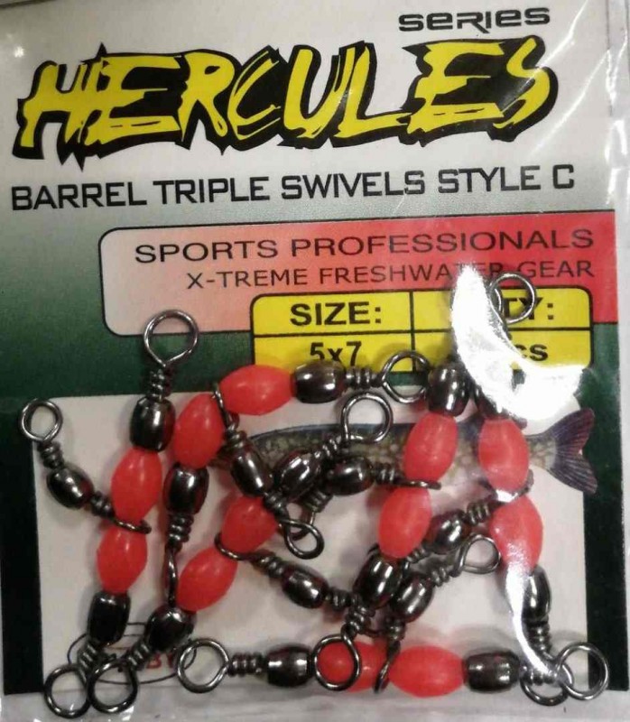 Набор тройных вертлюгов HERCULES ( size 5*7 )