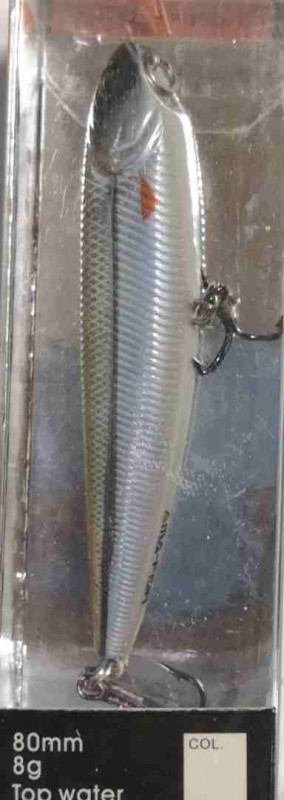 Воблер Amafish BUBBLE PEN 80 Длина:80мм  Вес:8гр  Заглубление :TOP WATER цвет:HA10