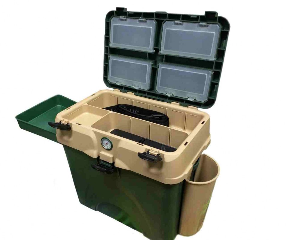 Рыболовный ящик A-Box (зелено-бежевый)