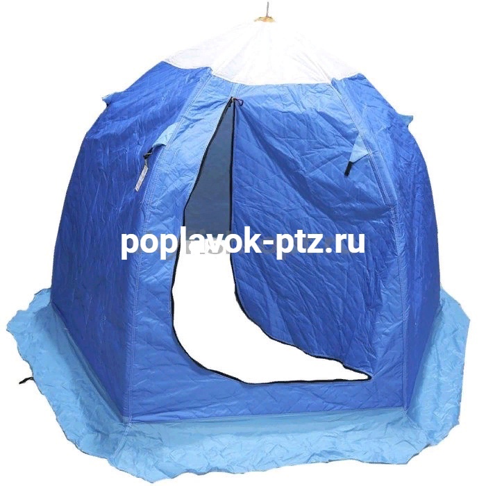 Палатка  ЗОНТ-2, В-160см, Ш-200см, 3 слойная Цвет: синий , арт:2160