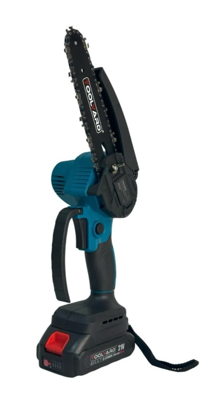 Пила цепная аккум TOOLYARD CS-6212,6",21V,АКБ2.0Ач-2шт,0-3000об/мин,З/У,кейс,ключ,отверт,маслён S017