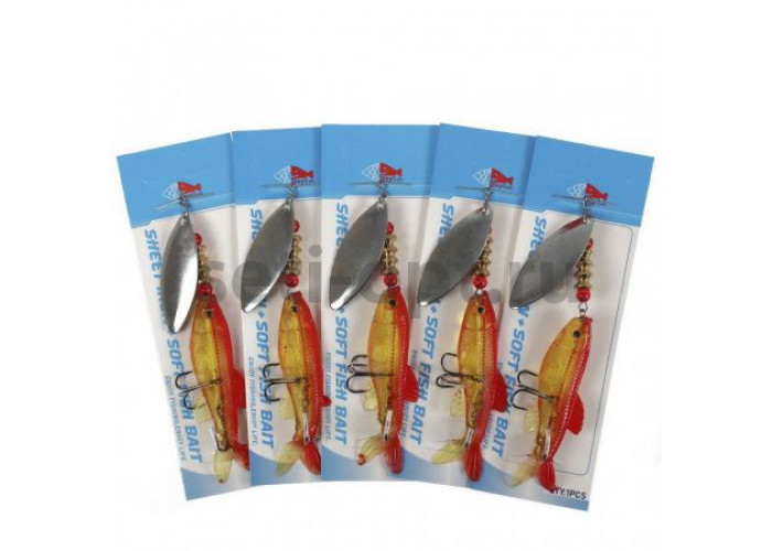 Блесна с силиконовой рыбкой TPY-8 cm Weight 14,5 g SIZE: 8cm col : 856 