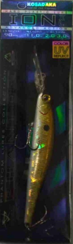 Воблер Kosadaka ION XL плав., 90мм, 11г., 2.0-3.0м, цв.GTR IonxL90F-GTR