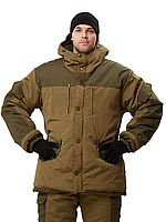 Костюм зимний "ГОРКА" куртка/брюки, цвет: св.хаки/т.хаки, ткань: Полибрезент/Полибрезент (48-50, 170