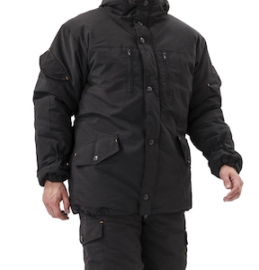 Костюм зимний "ГОРКА" куртка/брюки, цвет: черный, ткань: Рип-Стоп/Рип-Стоп (60-62,170-176)