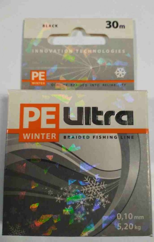 Плетёный шнур PE ULTRA WINTER 0.10mm 30m