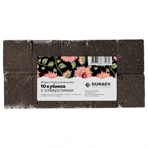 Жмых DUNAEV подсолнечный 300гр
