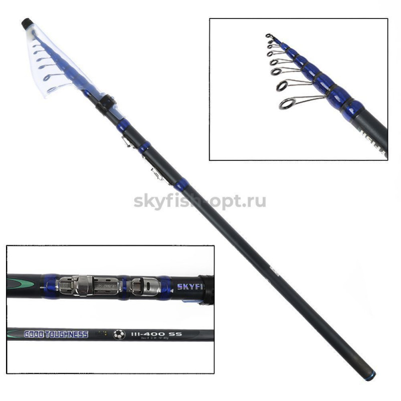 Удилище SKYFISH "GOOD TOUGHNESS III-400 SS " с\к 4 м,   carbon