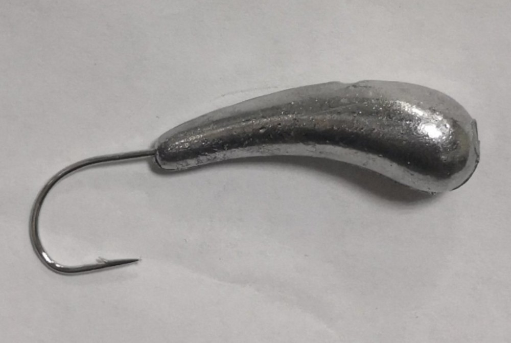 Мормышка "Marlin's" Уралка с отверстием 16гр. цвет 000 неокрашеная 7016-000