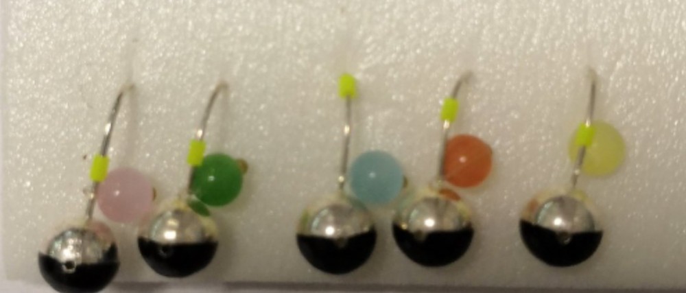 Мормышка литая "Marlin's" Шар 6мм (1,22гр) серьга "кошачий глаз" 7000-412