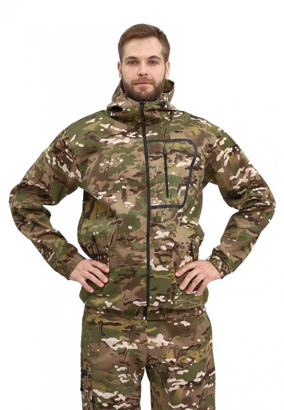 Костюм "ТУРИСТ 1" куртка/брюки цвет: кмф "Мультикам", ткань: Грета (48-50, 170-176)
