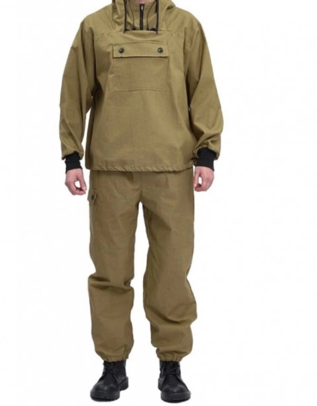 Костюм туристический ПРТНЦФ с сеткой,  цвет: хаки/св.хаки, ткань: палатка 235 (60-62, 182-188)