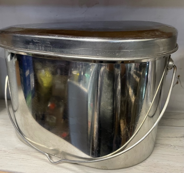 Котелок 4,5 л низкий крышка без ручки нерж.