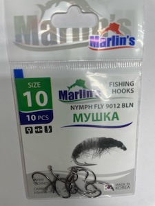 Крючок "Marlin's" МУШКА NYMPH FLY 9012 BLN №10 уп.10шт. M9012BLN-010