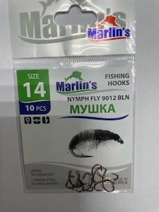 Крючок "Marlin's" МУШКА NYMPH FLY 9012 BLN №14 уп.10шт. M9012BLN-014