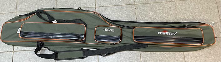 Чехол для спиннинга Osprey ( 3 отдела ) зел 150 см