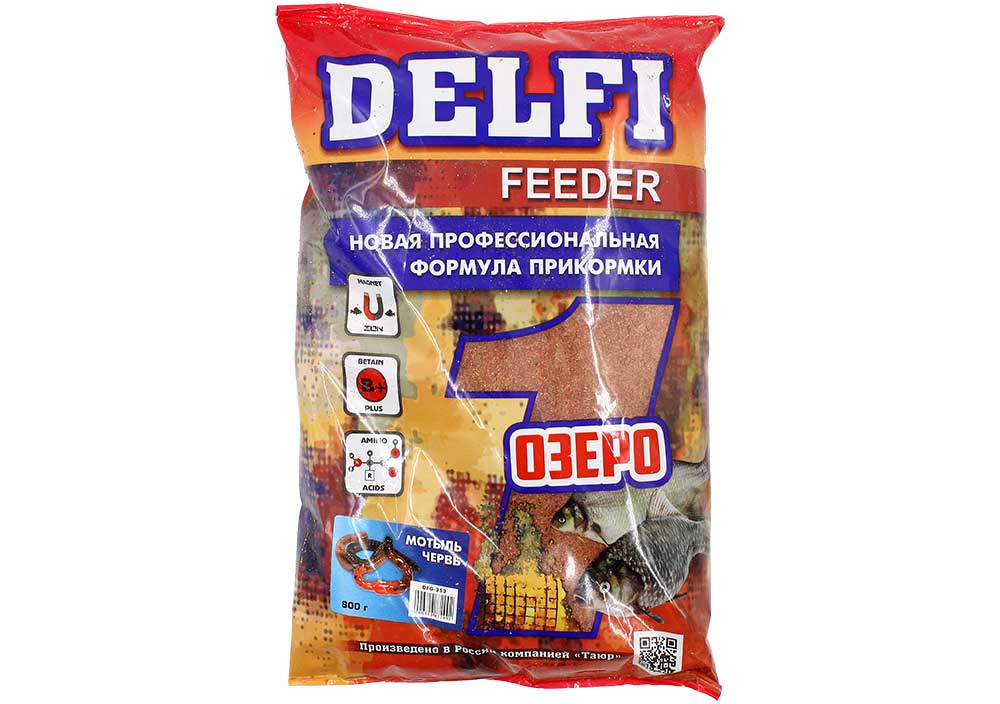 Прикормка DELFI Feeder (озеро; специи, 800 г)