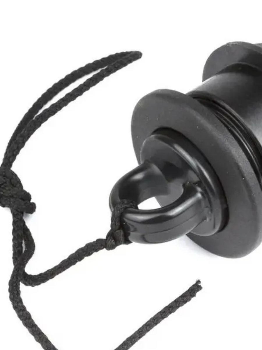 Г-054 клапан сливной черный ( под транец 18-27 мм)