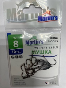 Крючок "Marlin's" МУШКА WET FLY 1152 BLN №8 уп.10шт. M1152BLN-008