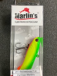 Раттлин Marlin's SUPER SOFT SHAD 70S 70мм/17,5гр цвет "Джуманджи" SS70-033