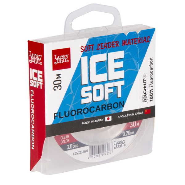 Леска моно. Lucky John ICE SOFT FLUOROCARBON 020/051